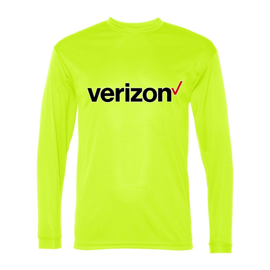 Men's Verizon Polyester Long Sleeve T-Shirt - Safety Yellow