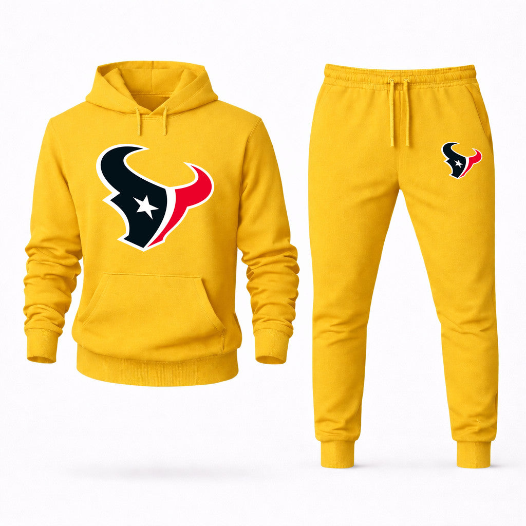 Houston Texans Hoodie and Joggers Set - Yellow