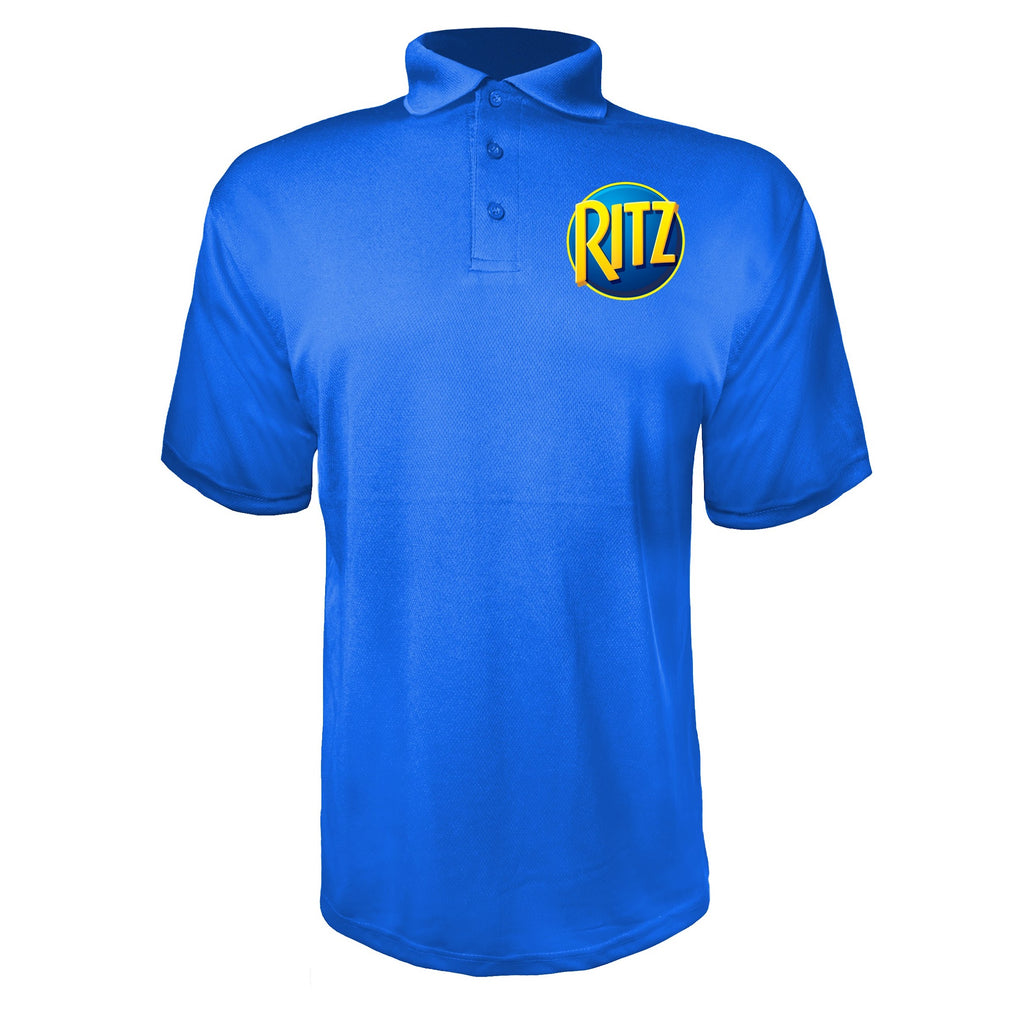 Ritz Mondelez men's polyester polo in Blue