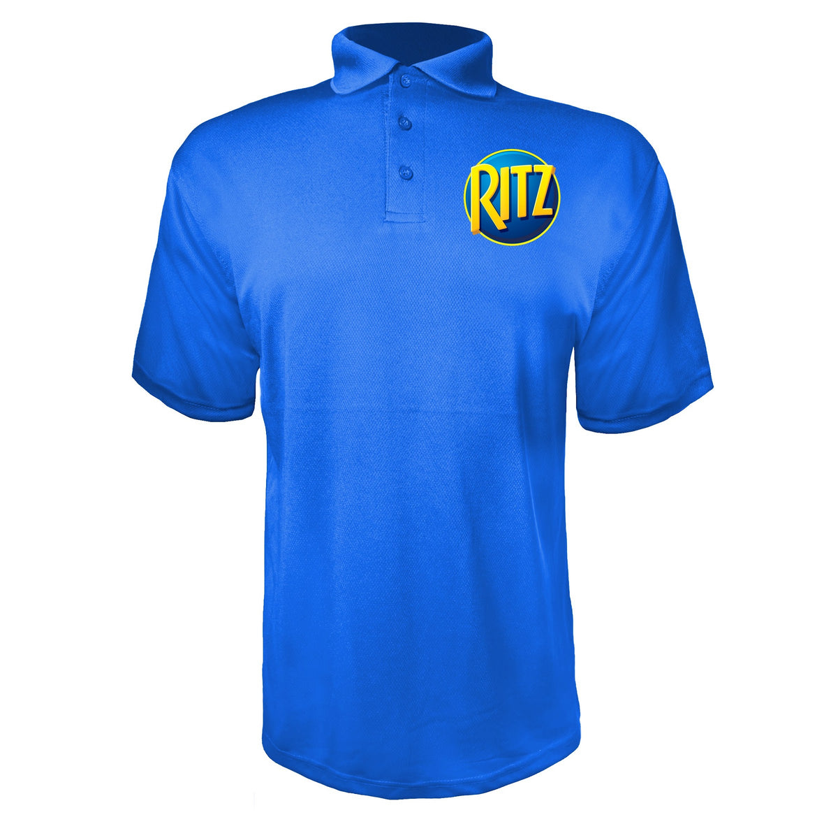 Ritz Mondelez men's polyester polo in Blue