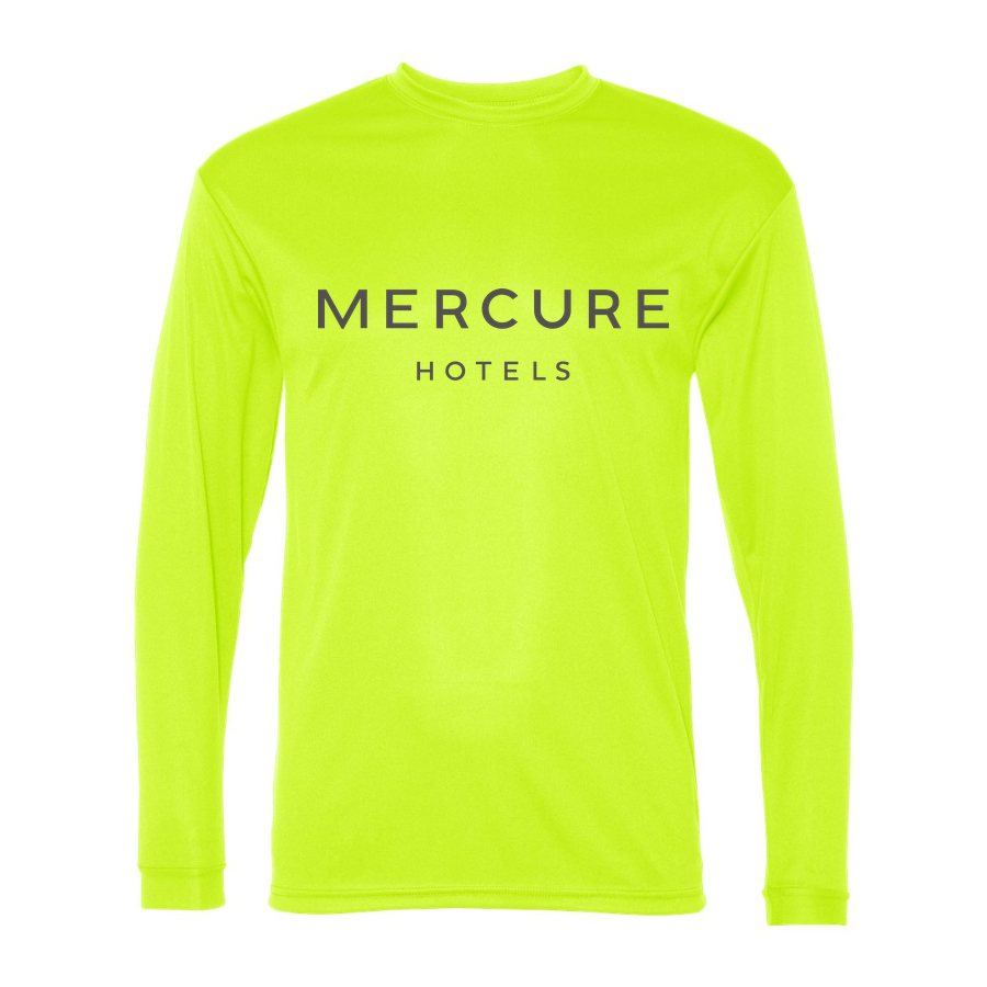 Men's Mercure Polyester Long Sleeve T-Shirt - Safety Yellow