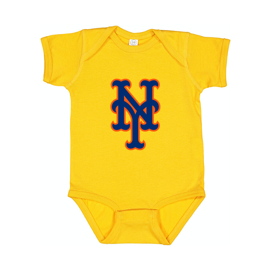 New York Mets Baby Romper Onesie - Yellow