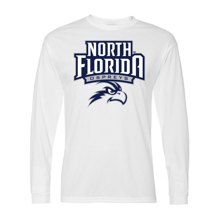 Men's UNF Ospreys Polyester Long Sleeve T-Shirt - White