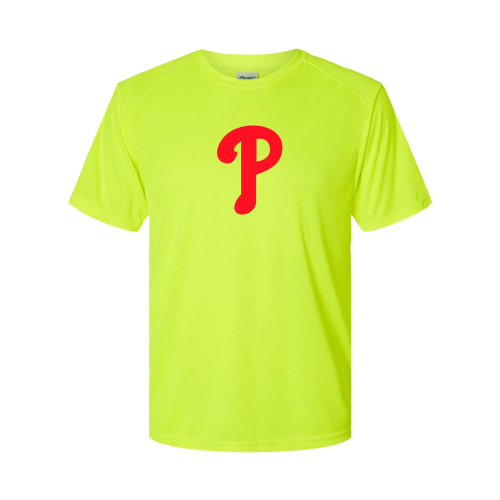Philadelphia Phillies Polyester T-Shirt - Safety Green