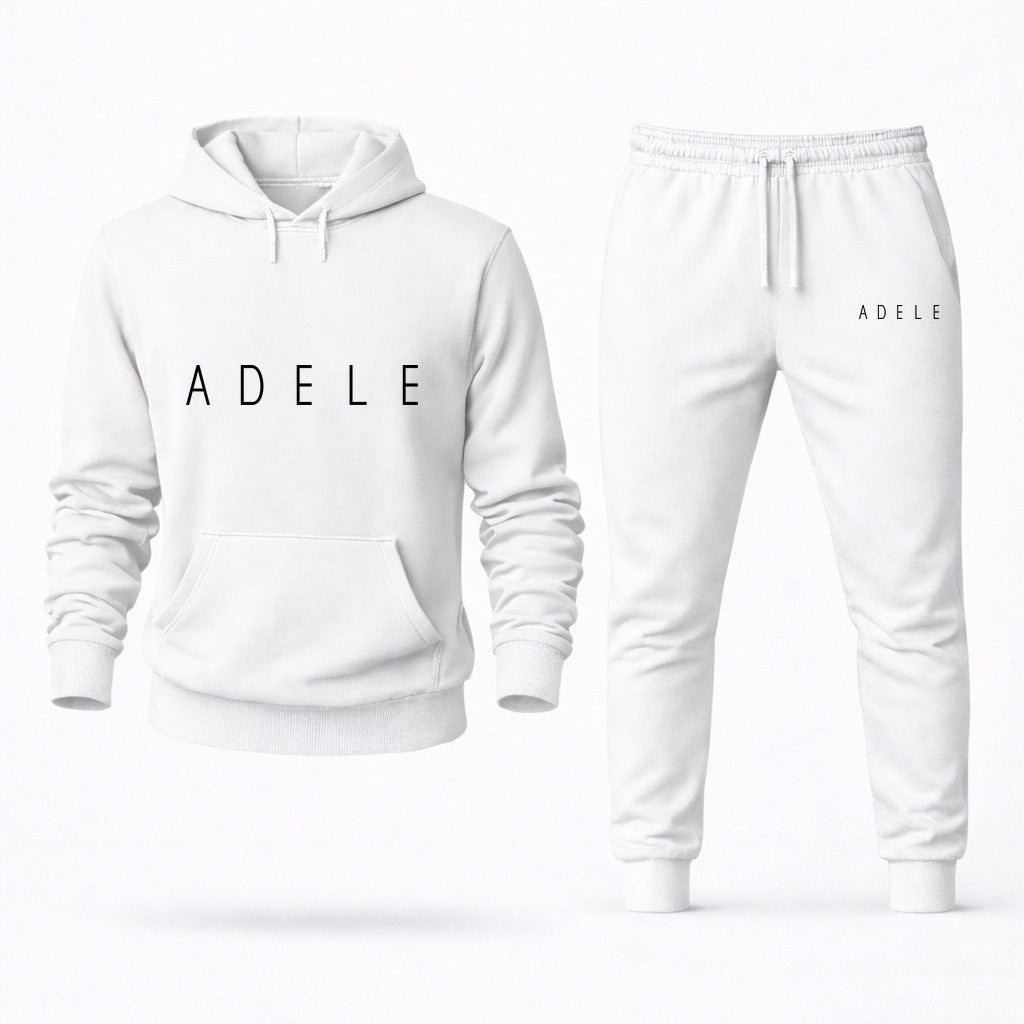 Adele Hoodie and Joggers Set - White