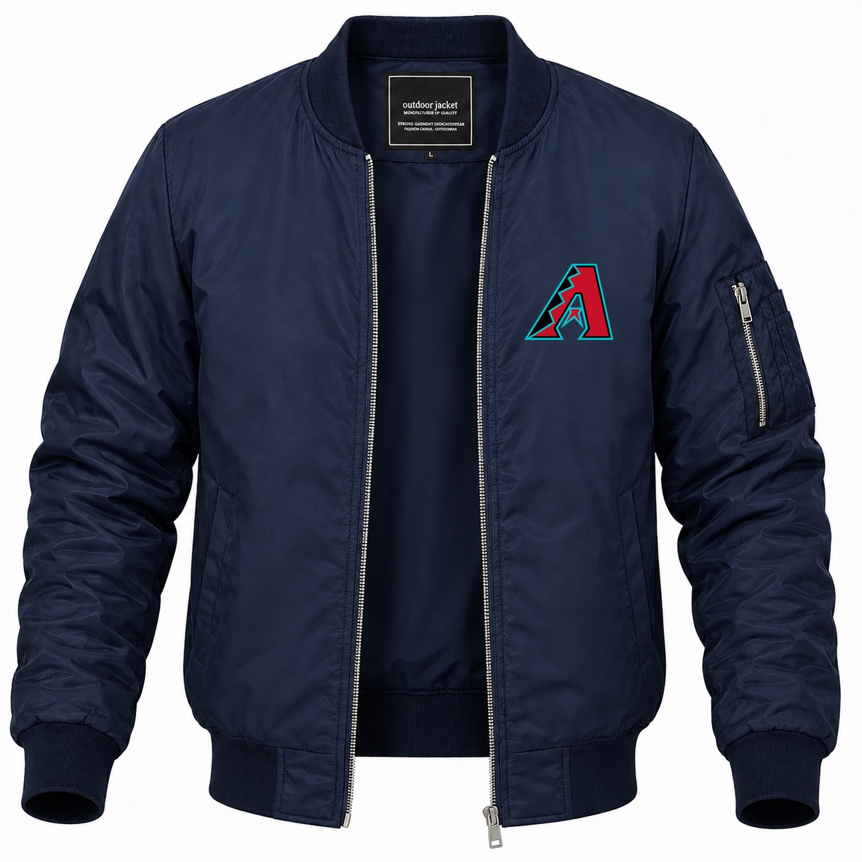 Men's Arizona Diamondbacks Lightweight Bomber Jacket - Navy