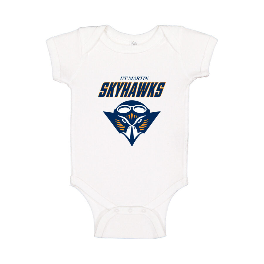 Tennessee Martin Skyhawks Baby Romper Onesie - White