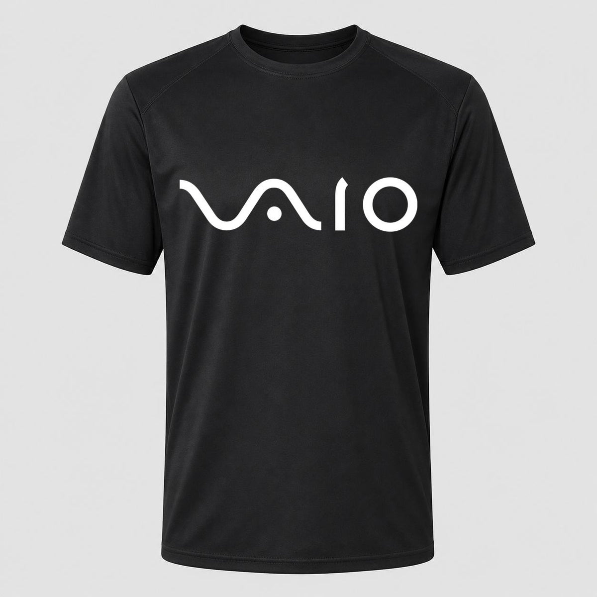 Men's Sony VAIO White Performance T-Shirt - Black