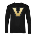 Men's Vanderbilt Commodores Polyester Long Sleeve T-Shirt - Black