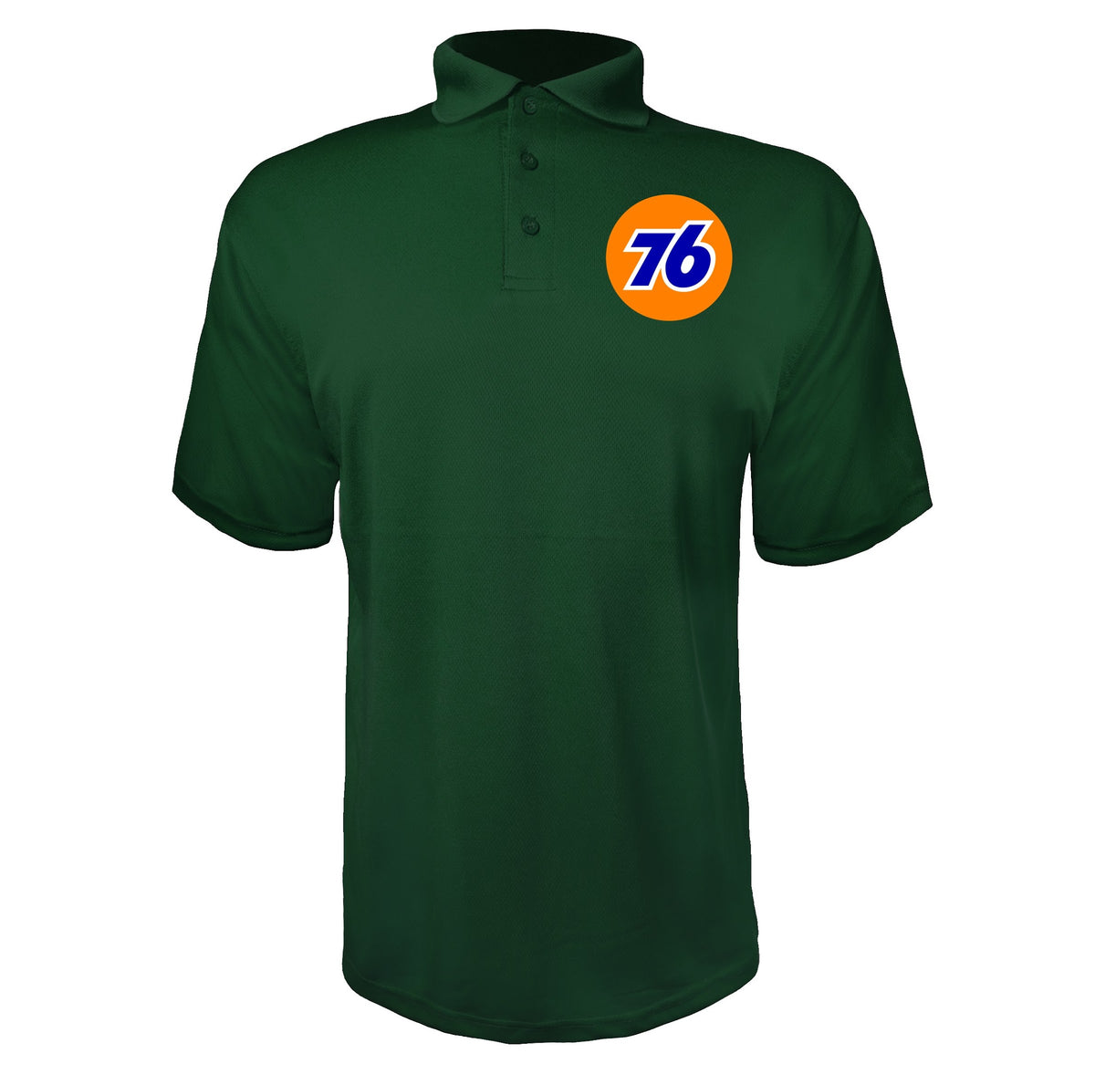 76 men's polyester polo in Green