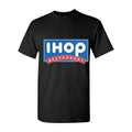 Men's ihop logo png transparent Cotton T-Shirt - Black