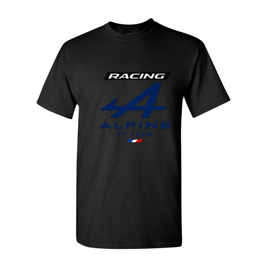 Men's Alpine F1 Team Cotton T-Shirt - Black