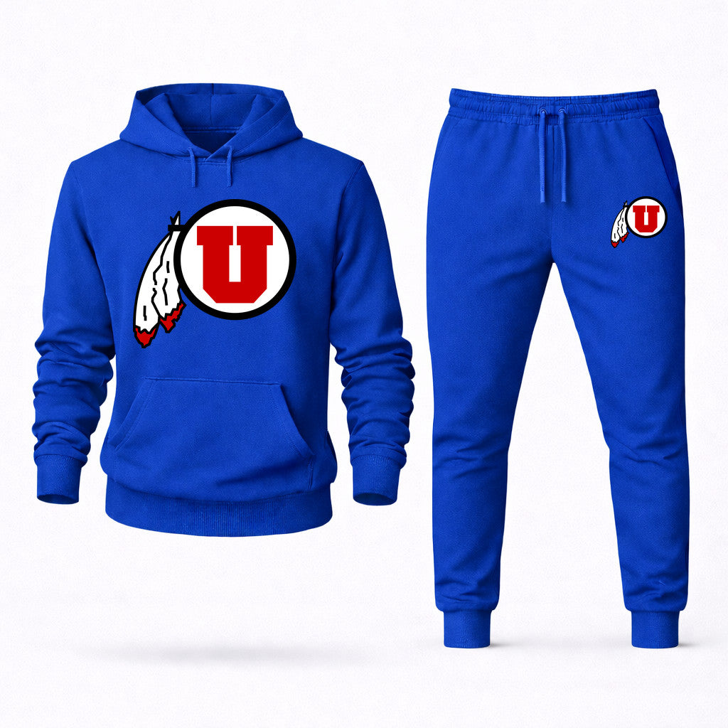 Utah Utes Hoodie and Joggers Set - Blue