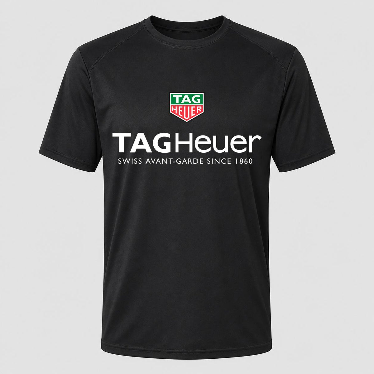 Men's TAG Heuer White Performance T-Shirt - Black