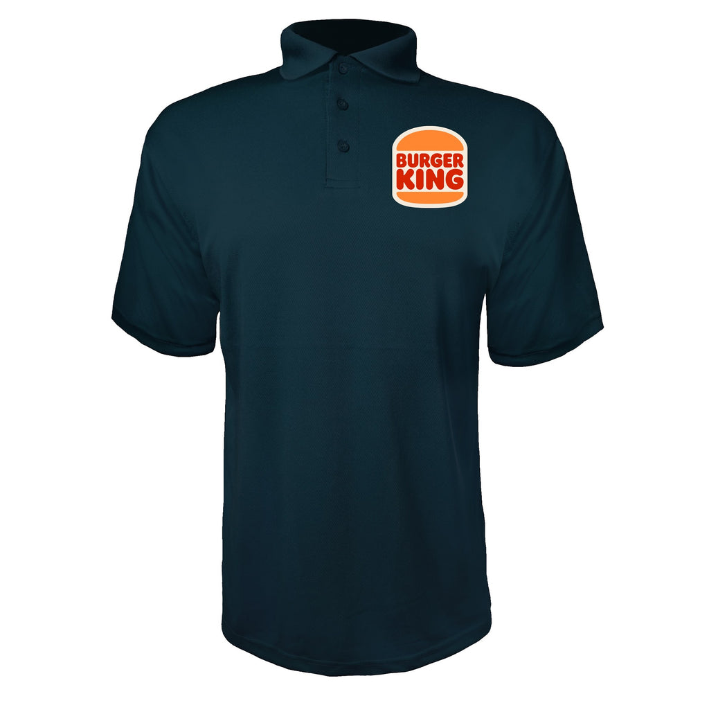 Burger King men's polyester polo in Navy