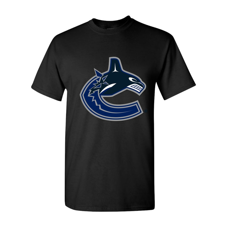 Men's Vancouver Canucks Cotton T-Shirt - Black