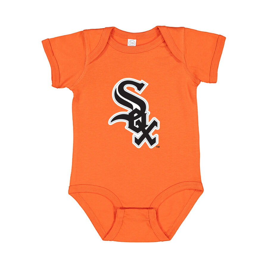 Chicago White Sox Baby Romper Onesie - Orange
