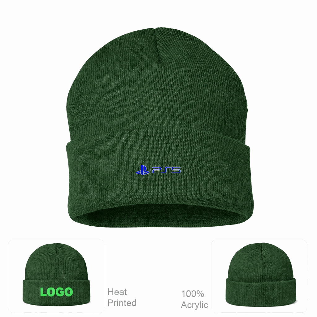 PS5 Beanie Hat - Forest Green
