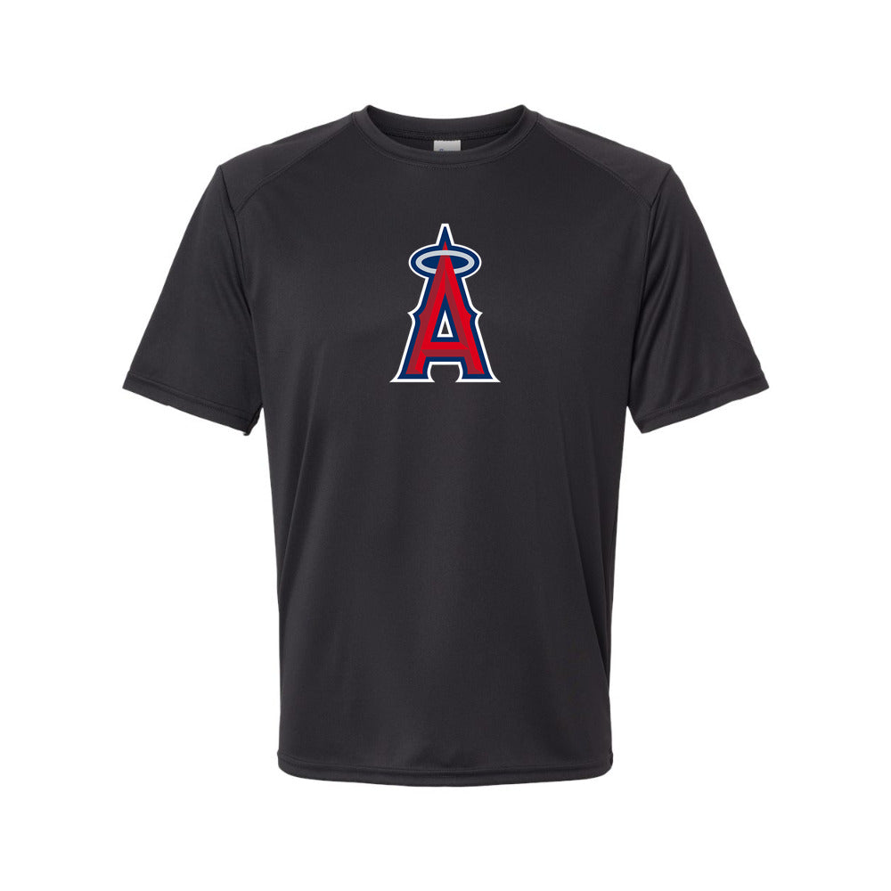 Los Angeles Angels Polyester T-Shirt - Black