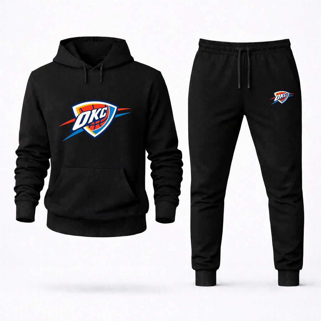 Oklahoma City Thunder Hoodie and Joggers Set - Black