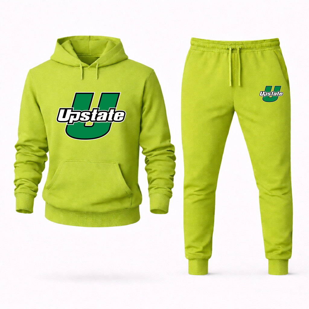 USC Upstate Spartans Hoodie and Joggers Set - Lime Green