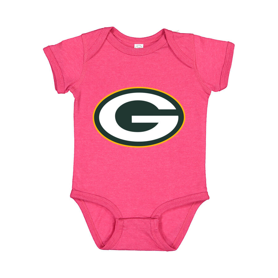 Green Bay Packers Baby Romper Onesie - Pink