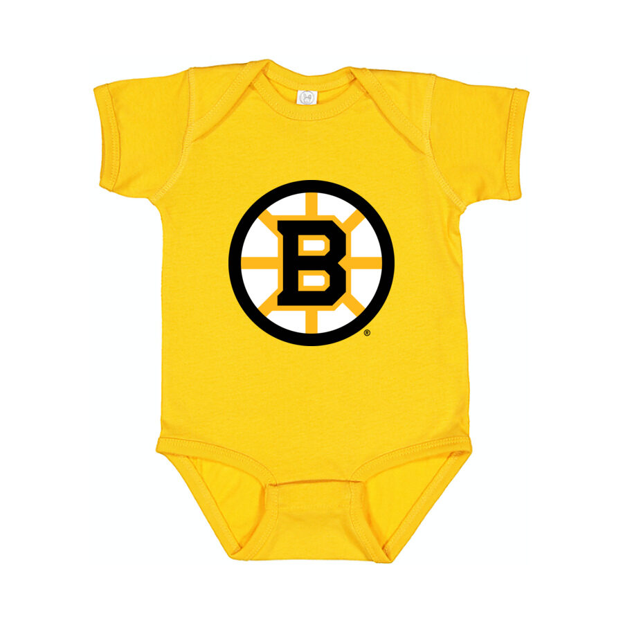 Boston Bruins Baby Romper Onesie - Yellow