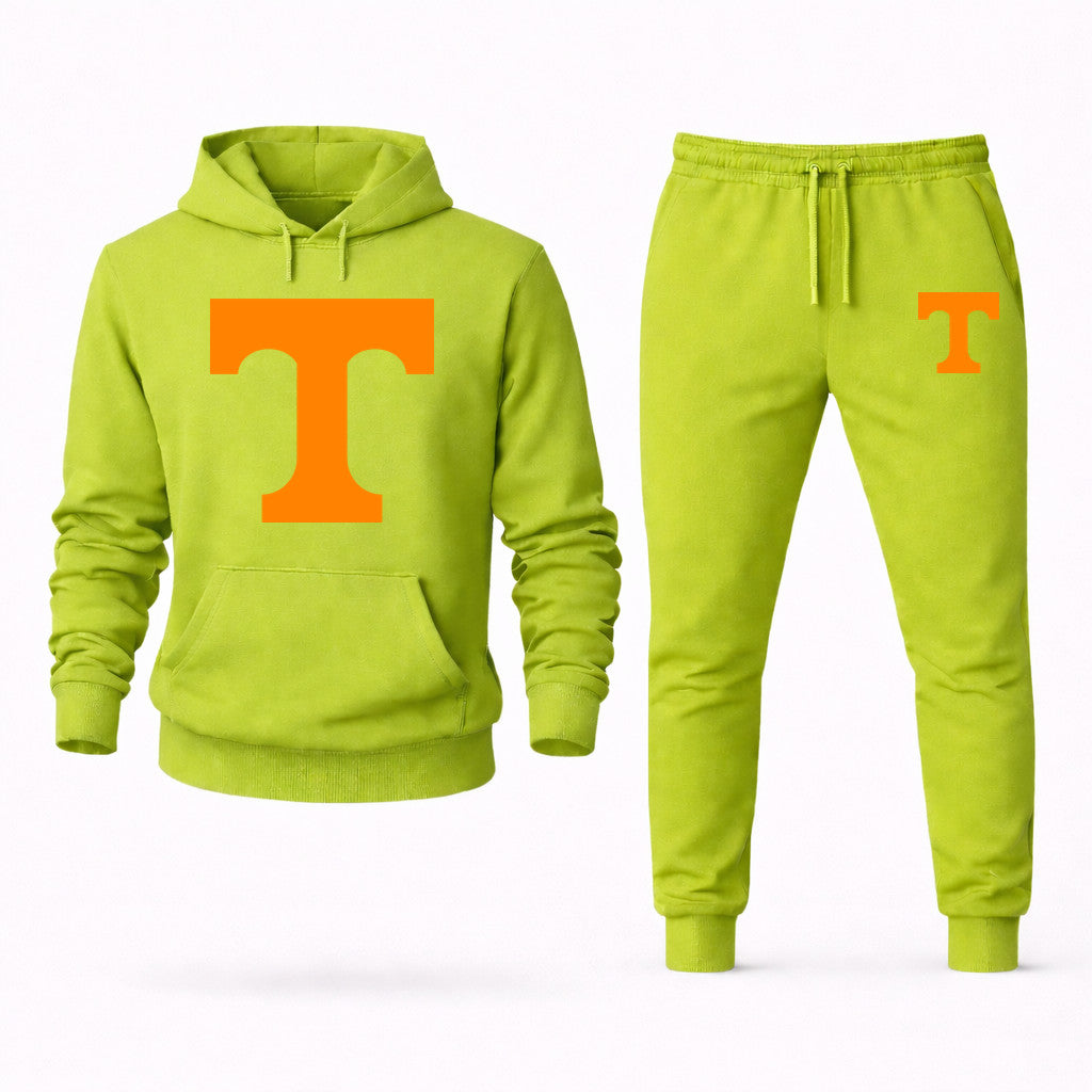 Tennessee Volunteers Hoodie and Joggers Set - Lime Green