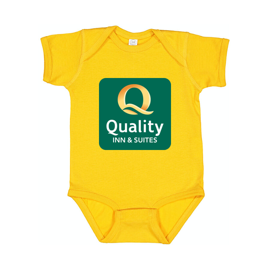 Quality Inn & Suites Baby Romper Onesie - Yellow
