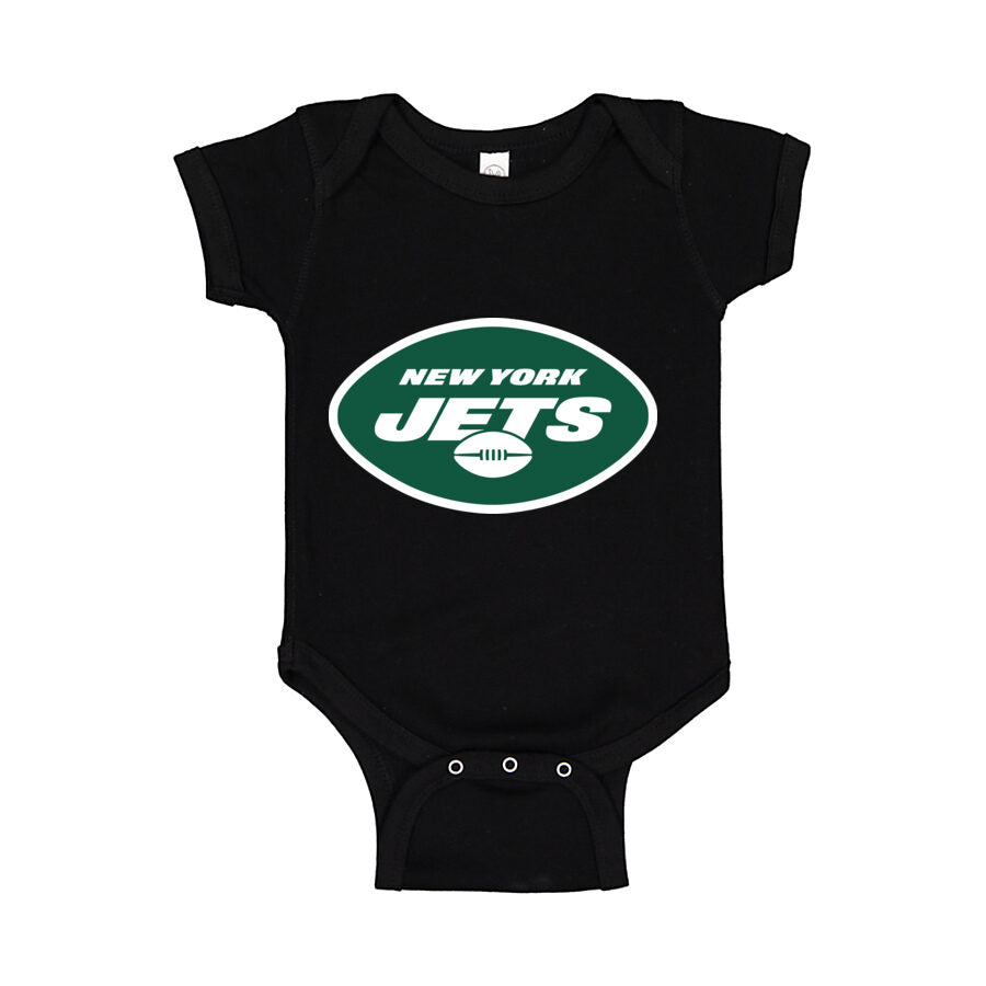 New York Jets Baby Romper Onesie - Black