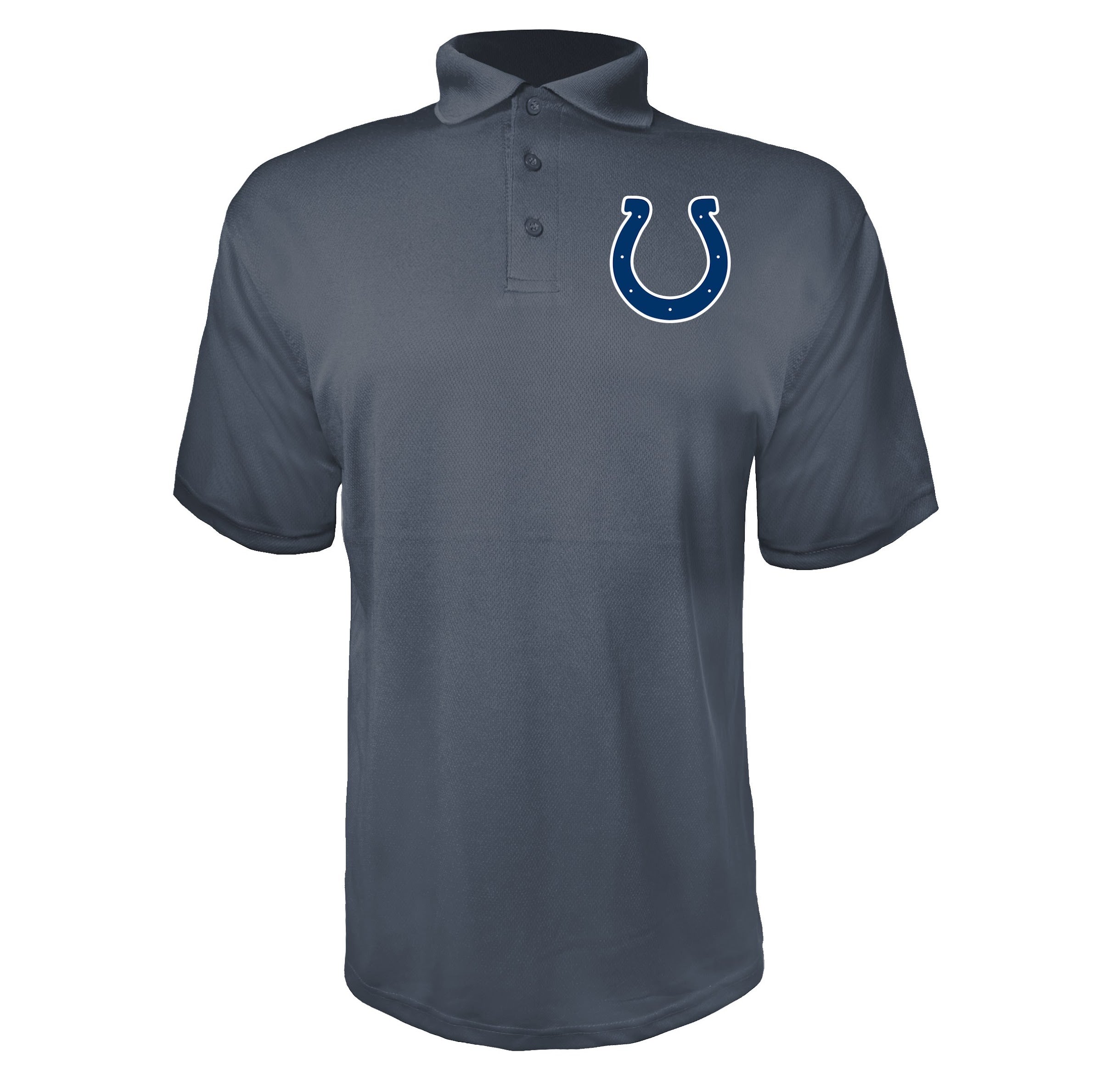 Indianapolis Colts Charcoal polyester polo