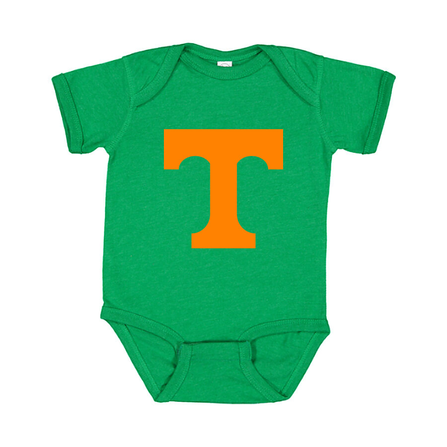 Tennessee Volunteers Orange Logo Baby Romper Onesie - Green