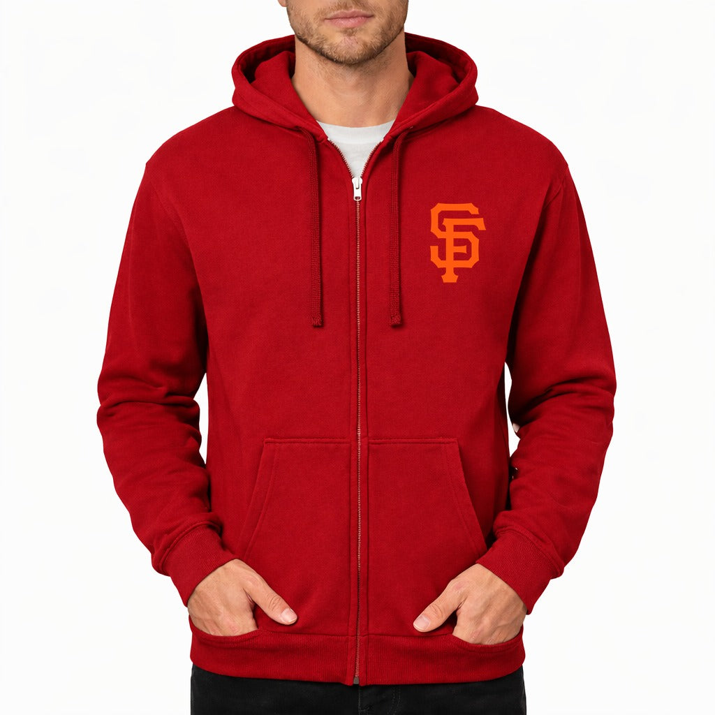 Men's San Francisco Giants Zipper Hoodie - Red