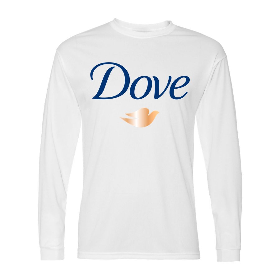 Men's Dove Polyester Long Sleeve T-Shirt - White