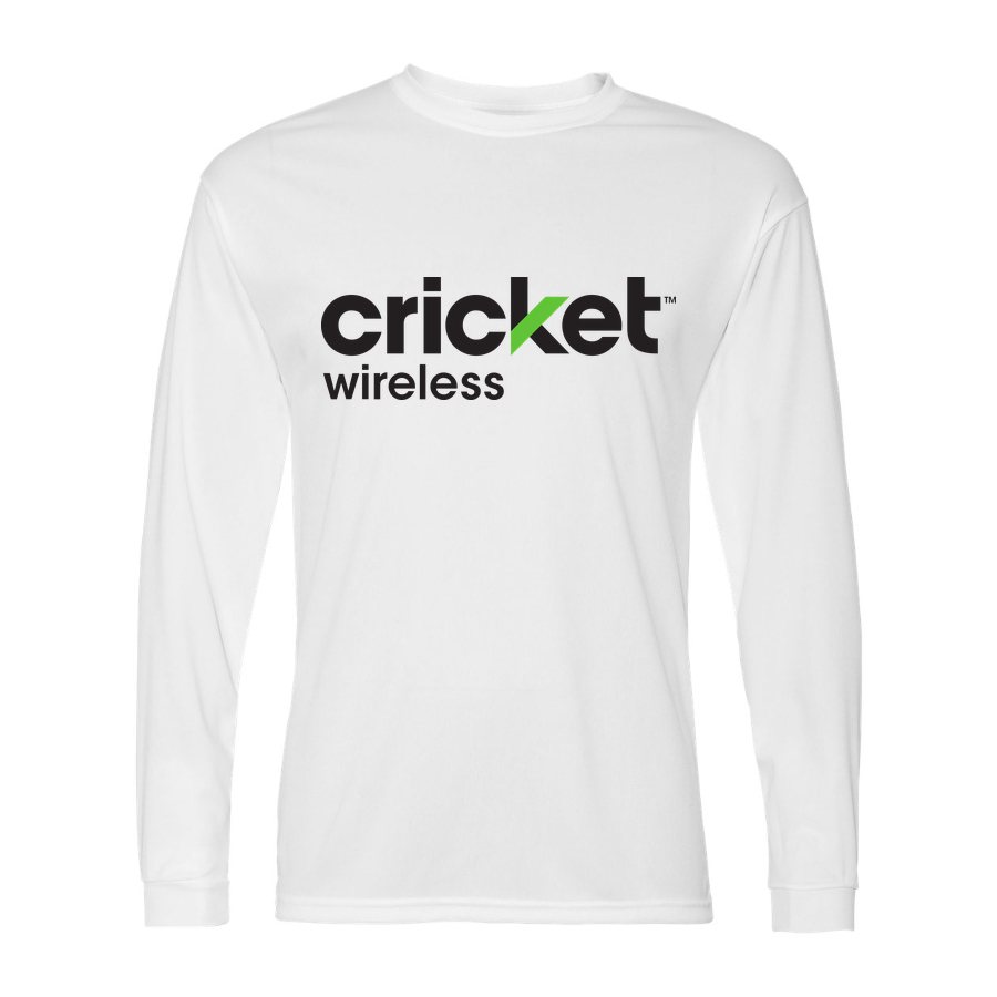 Men's Cricket Wireless Polyester Long Sleeve T-Shirt - White