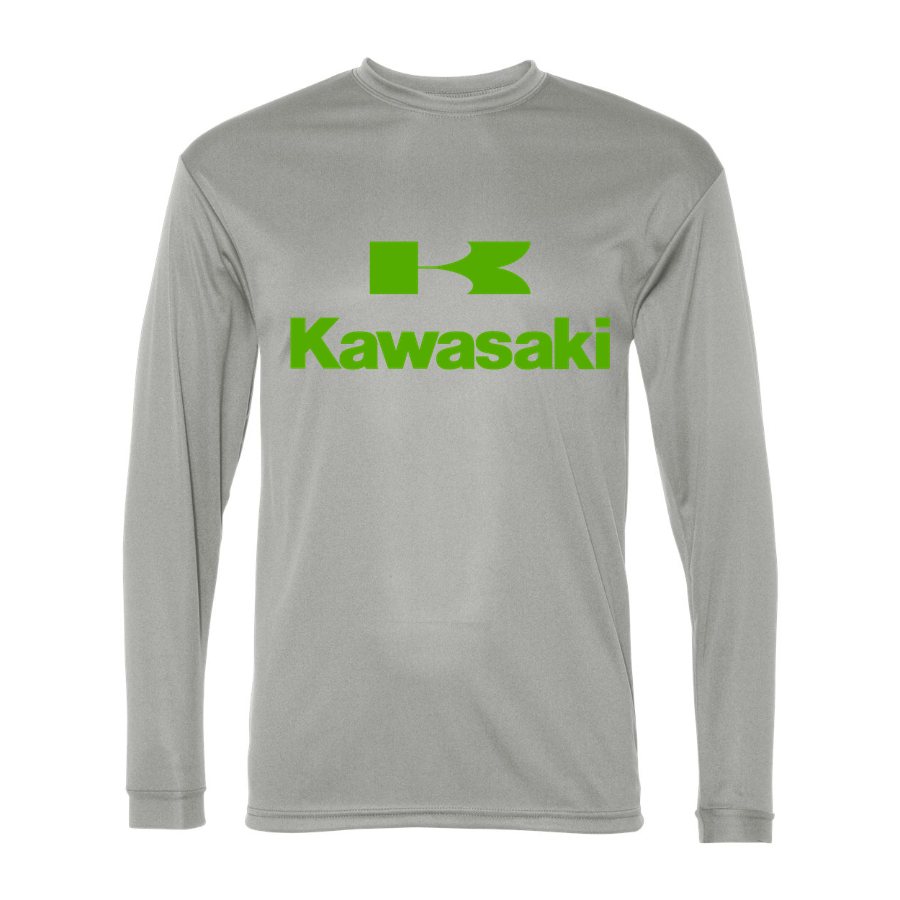 Men's kawasaki Polyester Long Sleeve T-Shirt - Silver