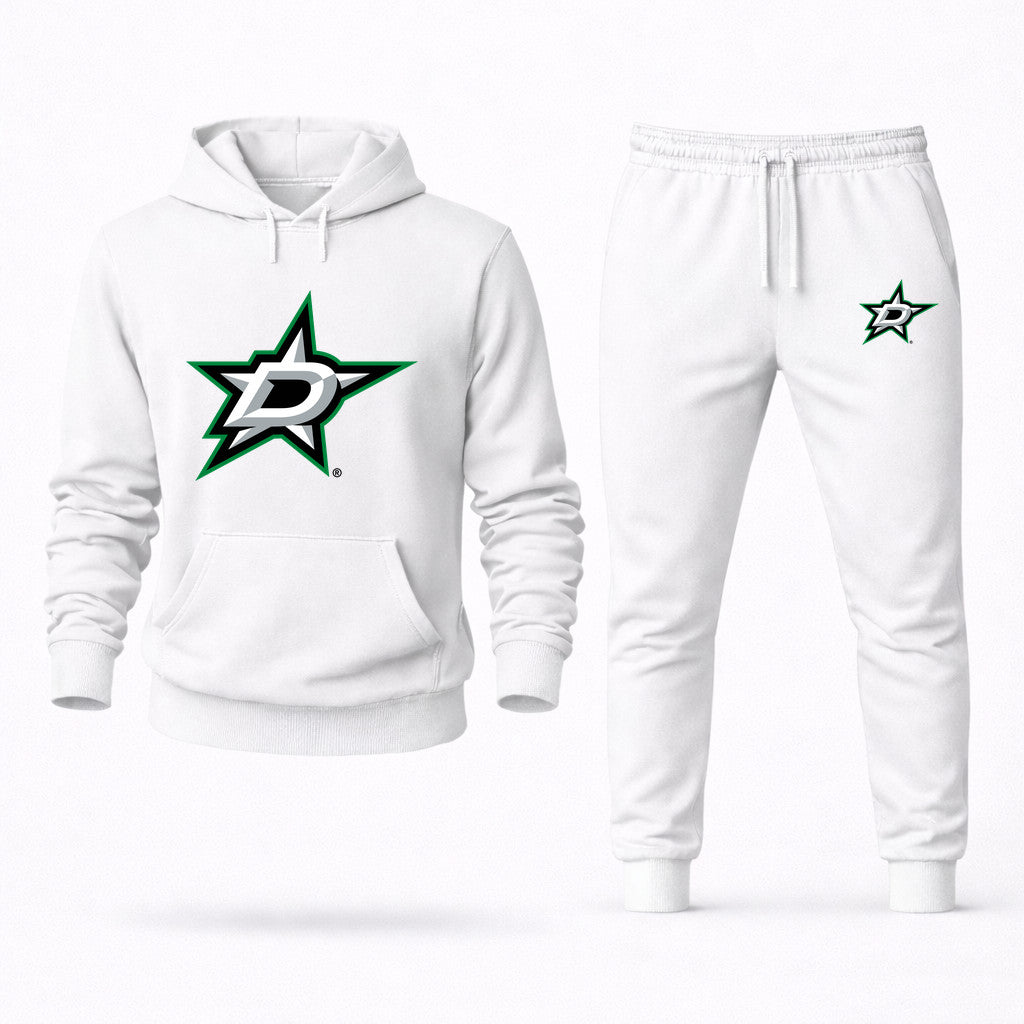Dallas Stars Hoodie and Joggers Set - White