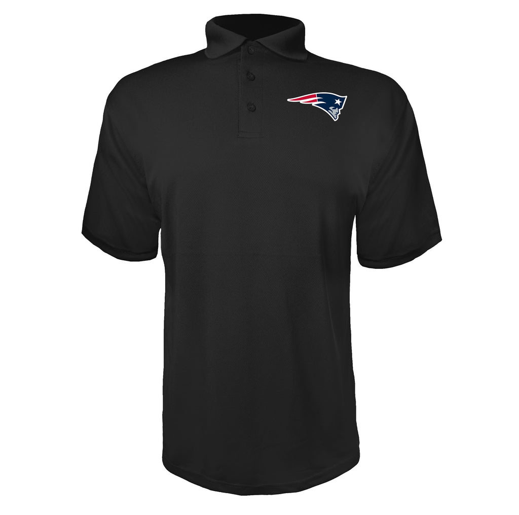 New England Patriots Black polyester polo