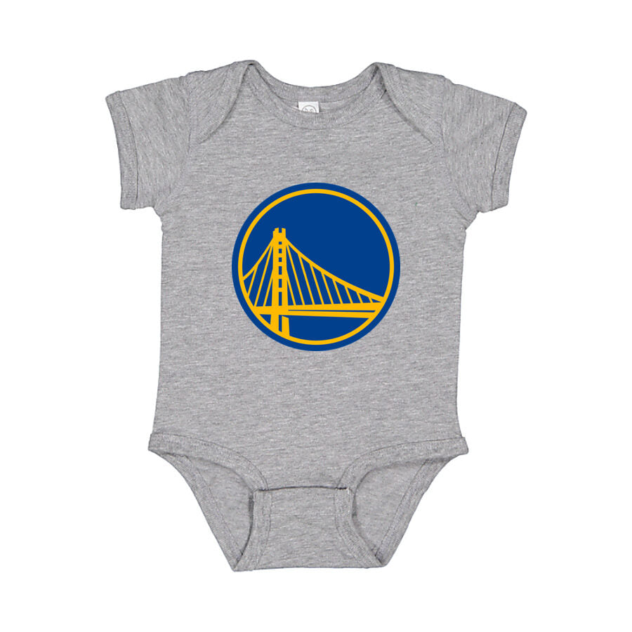 Golden State Warriors Baby Romper Onesie - Gray
