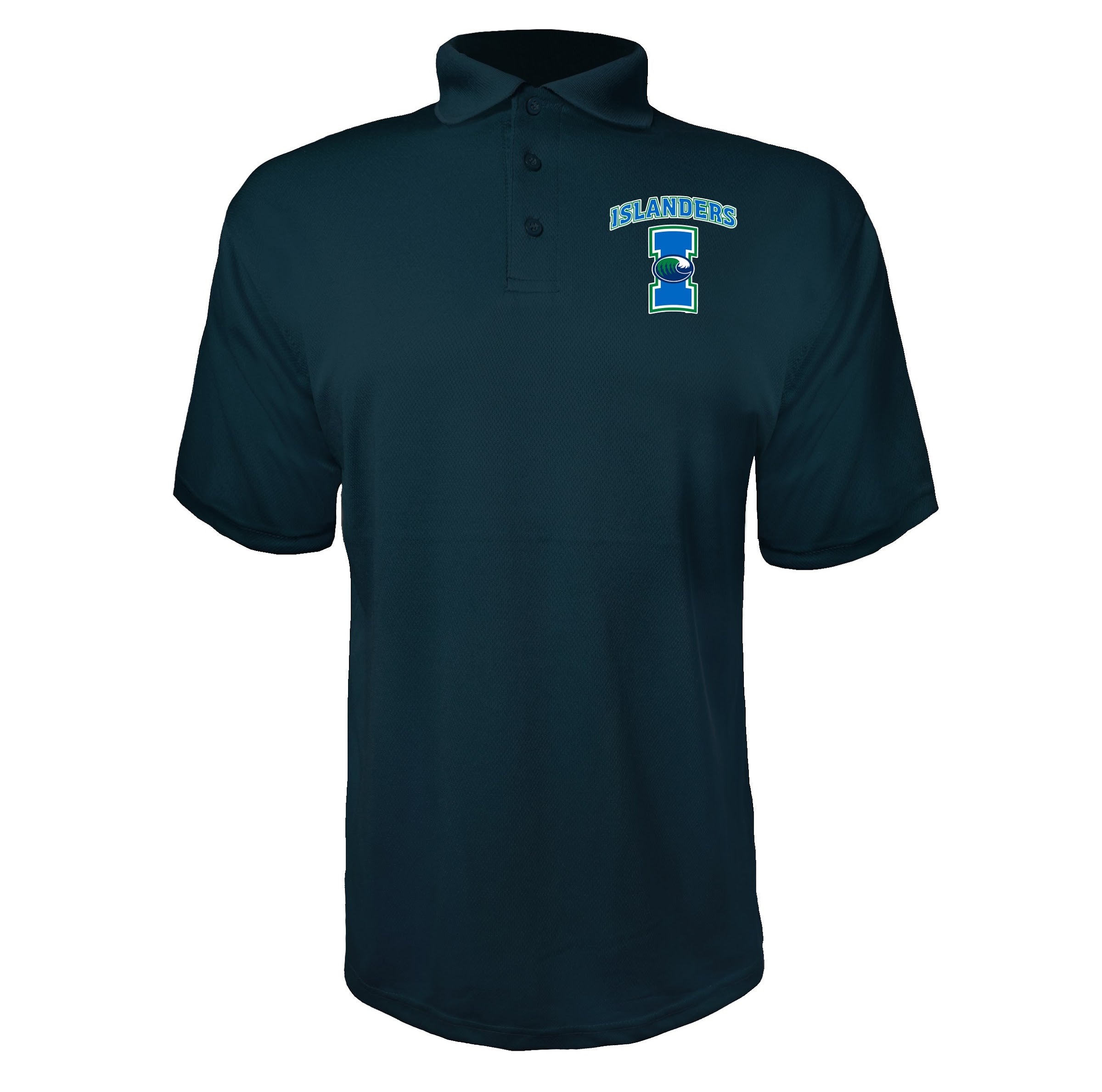 Texas AM CC Islanders Navy polyester polo