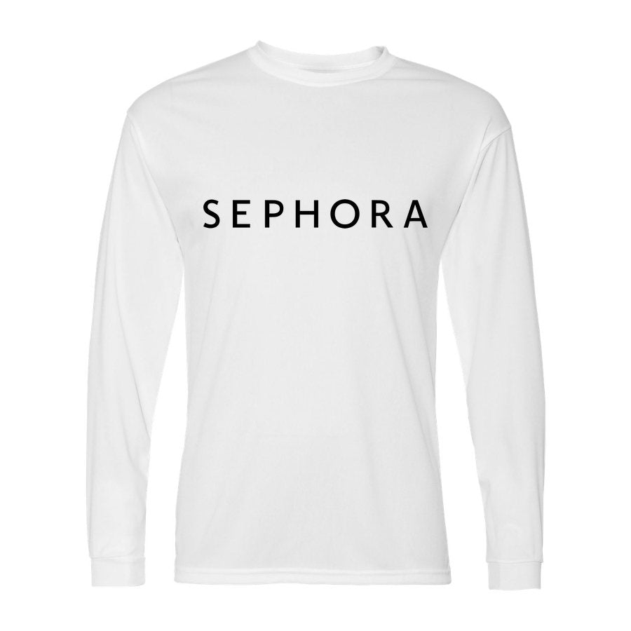 Men's Sephora Polyester Long Sleeve T-Shirt - White