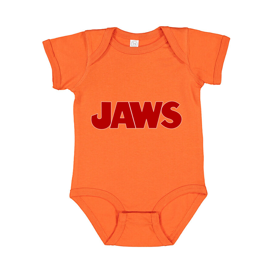 Jaws Baby Romper Onesie - Orange