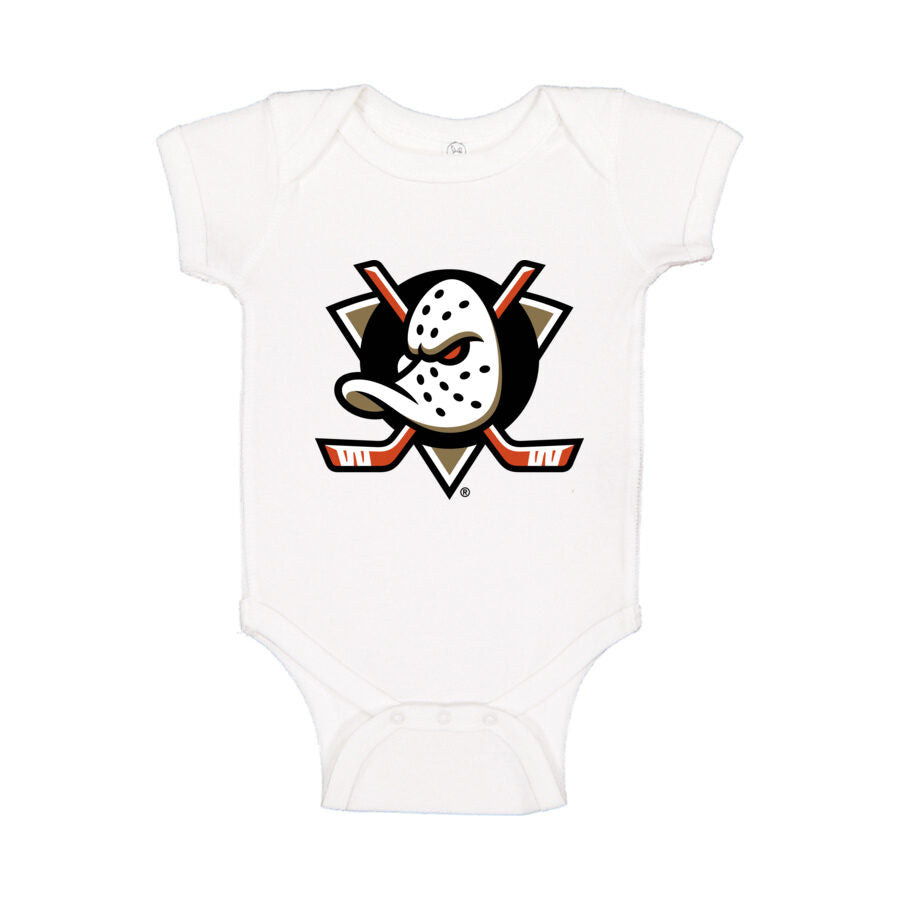 Anaheim Ducks Baby Romper Onesie - White