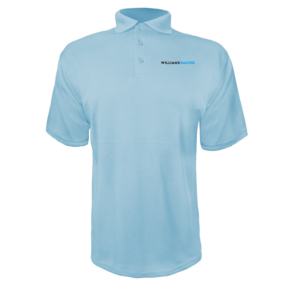 Williams Racing Sky Blue polyester polo