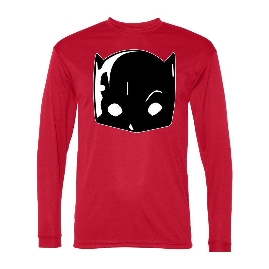 Men's Dodge Hellcat Polyester Long Sleeve T-Shirt - Red