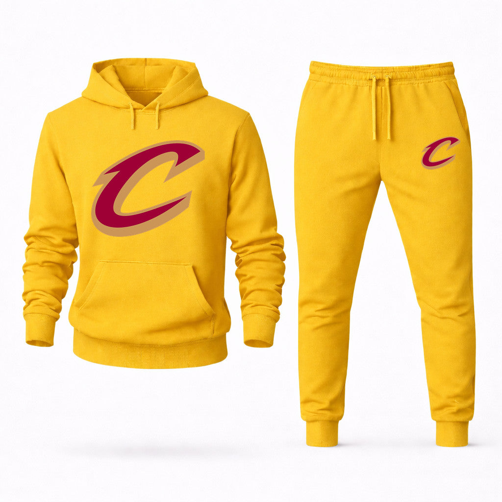 Cleveland Cavaliers Hoodie and Joggers Set - Yellow