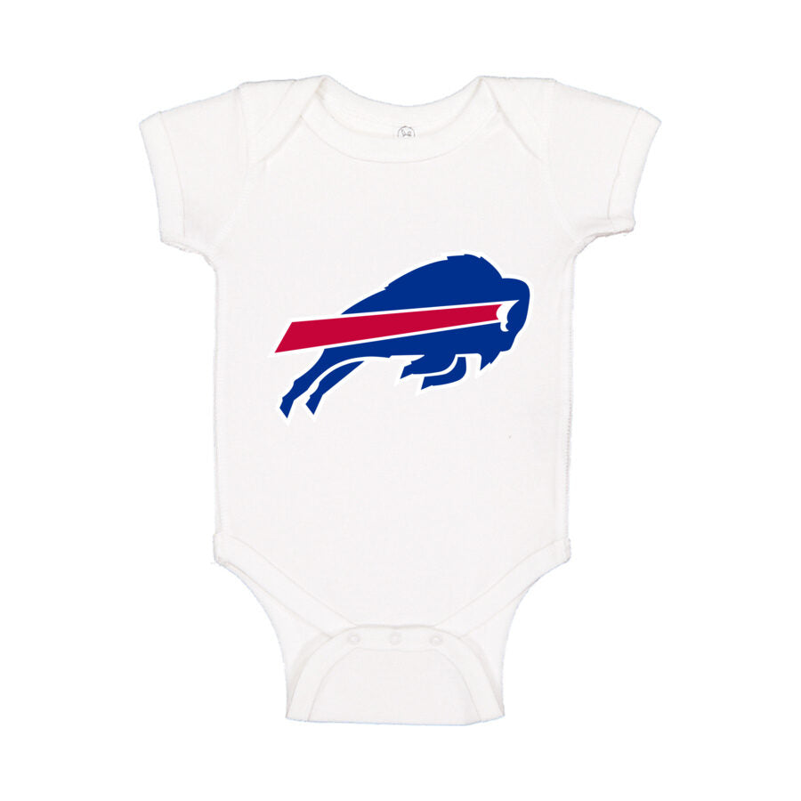 Buffalo Bills Baby Romper Onesie - White