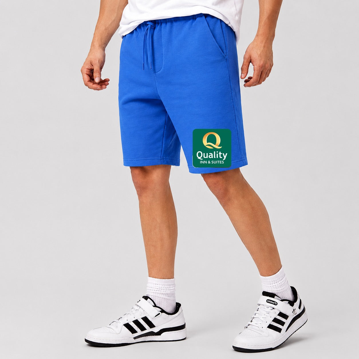 Men's Quality Inn & Suites Cotton Shorts - Azure