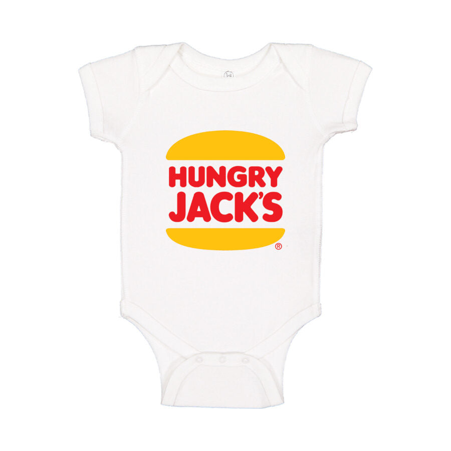 Hungry Jack's Baby Romper Onesie - White