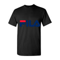 Men's Fila logo Cotton T-Shirt - Black